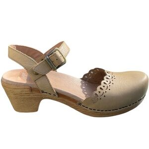 Dansko Tan Leather Mules